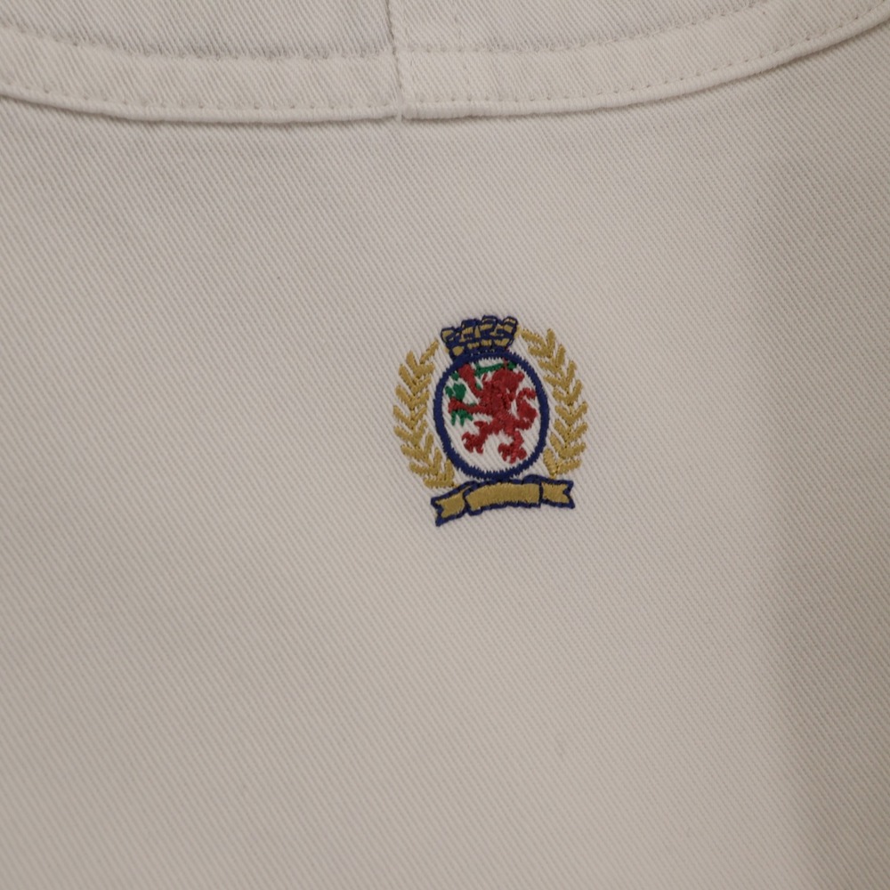 Tommy Hilfiger Mens Heavy Twill Button Down Shirt Cream Corduroy Collar Large - Picture 6 of 11